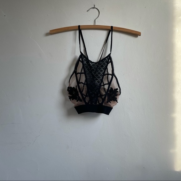For Love & Lemons | Skivvies Delilah halter bra top - Picture 2 of 12